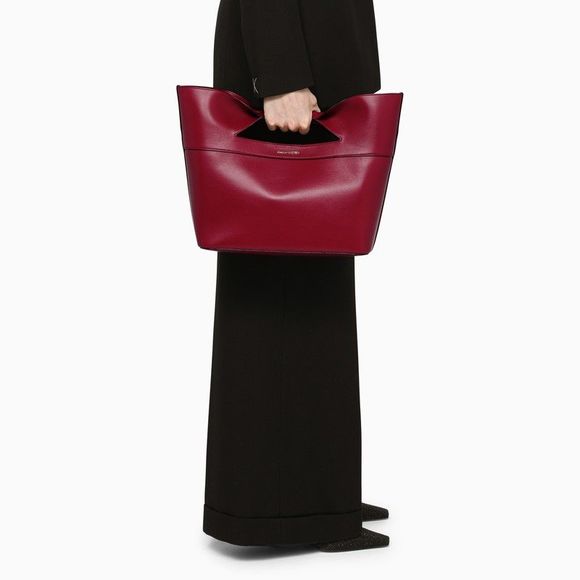 Alexander Mcqueen Raspberry The Bow Medium Bag - Picture 2 of 6